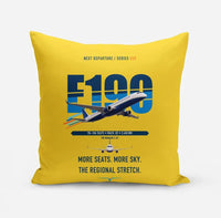 Thumbnail for Embraer E190 design on yellow pillow