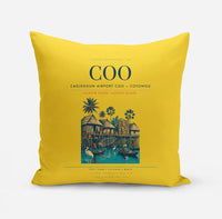 Thumbnail for Cadjehoun Airport (COO) design on yellow pillow