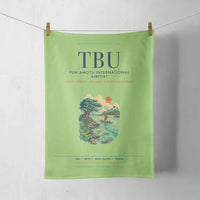 Thumbnail for Fuaʻamotu International Airport (TBU) design on light green towel