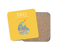 Thumbnail for Brno - Turany Airport BRQ Coaster 1-Piece - Yellow