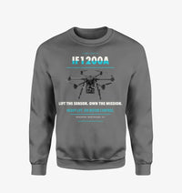 Thumbnail for Inspired Flight IF1200A design on gray sweatshirt