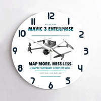 Thumbnail for DJI Mavic 3 Enterprise design on white no frame wall clock