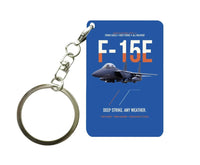 Thumbnail for F-15E STRIKE EAGLE Key Chain design on blue key chain