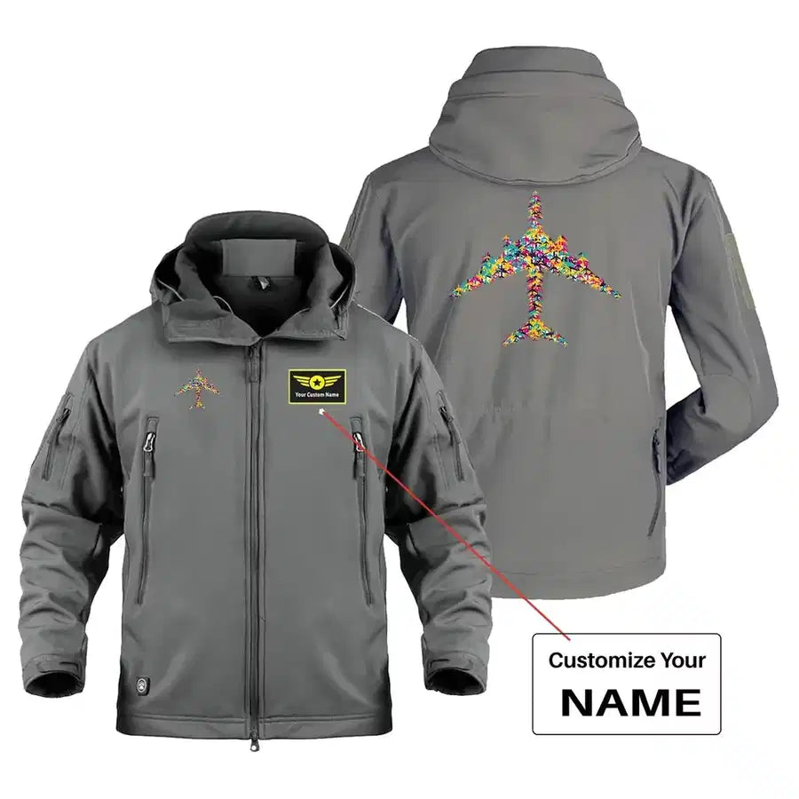Customisable Colourful Airplane Jacket - view 3