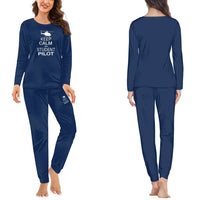 Thumbnail for Student Pilot (Helicopter) women pajamas - Dark Blue
