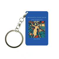 Thumbnail for VINTAGE G4515 - The Hospital Flight South - Designed Key Chain design on blue