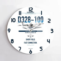 Thumbnail for Dornier D328-100 design on white no frame wall clock