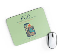 Thumbnail for Rome Leonardo da Vinci Fiumicino Airport (FCO) design on light green rectangle mouse pad