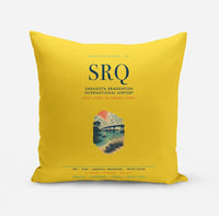 Thumbnail for Sarasota Bradenton International Airport (SRQ) design on yellow pillow