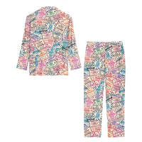 Thumbnail for Passport Stamps men button pajamas - view 3
