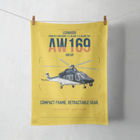 Thumbnail for Leonardo AW169 design on yellow towel