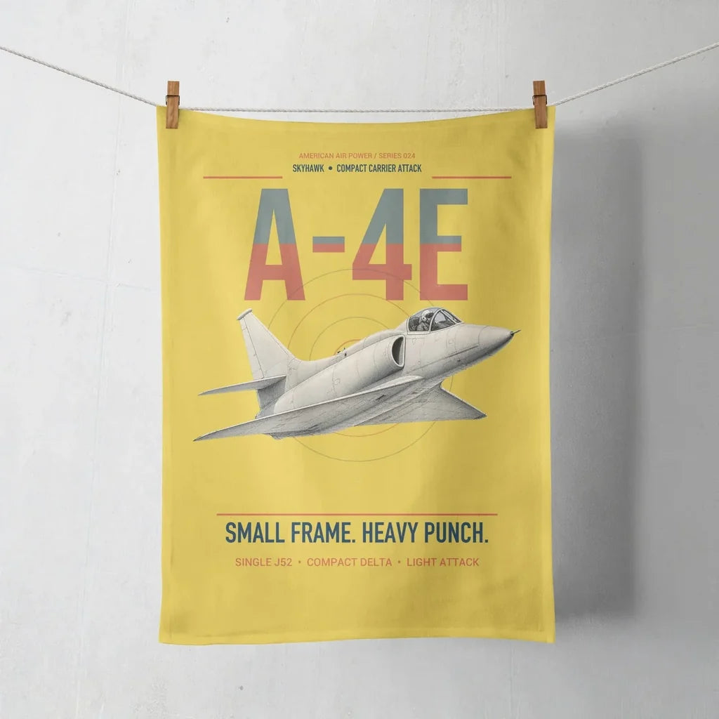 A-4E Skyhawk design on yellow towel