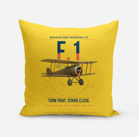 Thumbnail for Sopwith Camel F.1 design on yellow pillow