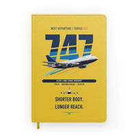 Thumbnail for Boeing 747SP design on yellow notebook
