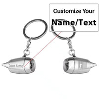 Thumbnail for Customisable Planespotting Jet Engine Turbine Key Chain - view 3