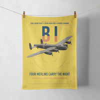 Thumbnail for Avro Lancaster B I design on yellow towel