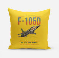 Thumbnail for F-105D Thunderchief design on yellow pillow