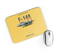 Thumbnail for F-14A Tomcat Defend The Fleet design on yellow rectangle mouse pad