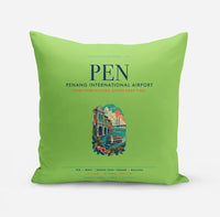 Thumbnail for Penang International Airport (PEN) design on light green pillow