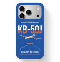 Thumbnail for KB-50J Superfortress design on blue magsafe iphone case, for iPhone 17 Pro