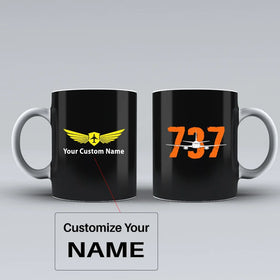 Boeing 737 Ceramic White Mugs