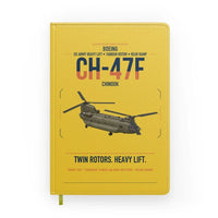 Thumbnail for Boeing CH-47F Chinook design on yellow notebook