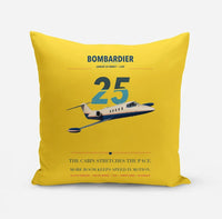 Thumbnail for Bombardier Learjet 25 design on yellow pillow