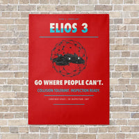 Thumbnail for Flyability Elios 3 vertical canvas print - no frame - red background