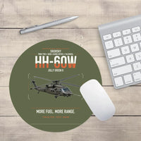 Thumbnail for Sikorsky HH-60W Jolly Green II design on green army round mouse pad