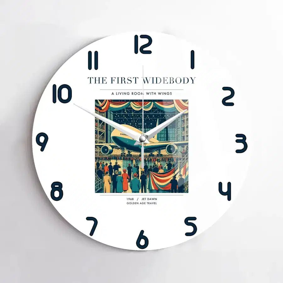 VINTAGE G4134 - The First Widebody - Designed Wall Clocks design on white no-frame