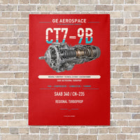 Thumbnail for CT7-9B vertical canvas print - no frame - red background