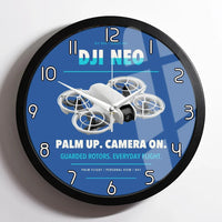 Thumbnail for DJI Neo design on blue framed wall clock