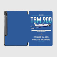 Thumbnail for Daher TBM 900 design on blue samsung tablet tablet case