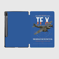 Thumbnail for Bristol Beaufighter TF X design on blue samsung tablet tablet case