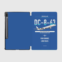 Thumbnail for Douglas DC-8-63 design on blue samsung tablet tablet case