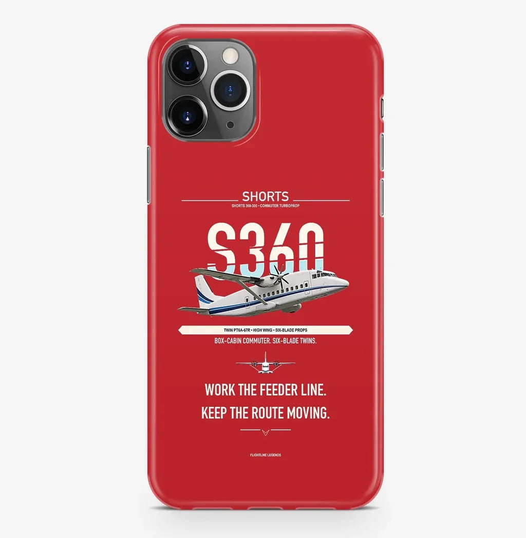 Shorts 360-300 Case ProMax design on red iphone case promax