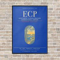 Thumbnail for Northwest Florida Beaches International Airport ECP - Canvas Framed - Blue