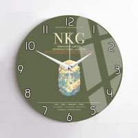 Thumbnail for Nanjing Lukou International Airport NKG Wall-Clock No-Frame - Green Army