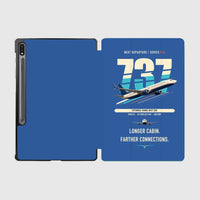 Thumbnail for Boeing 737-900ER design on blue samsung tablet tablet case