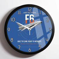 Thumbnail for English Electric Lightning F6 design on blue framed wall clock