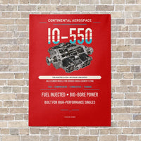 Thumbnail for IO-550 vertical canvas print - no frame - red background