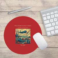 Thumbnail for VINTAGE G4367 - The Storm Surge Patrol - Designed Mouse Pads design on red round