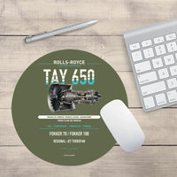 Thumbnail for TAY 650 design on green army round mouse pad