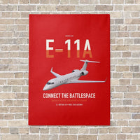 Thumbnail for E-11A BACN vertical canvas print - no frame - red background