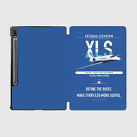 Thumbnail for Cessna Citation XLS design on blue samsung tablet tablet case
