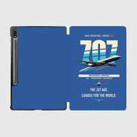 Thumbnail for Boeing 707-320C design on blue samsung tablet tablet case