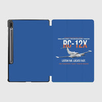 Thumbnail for RC-12X Guardrail Signals From Above design on blue samsung tablet tablet case