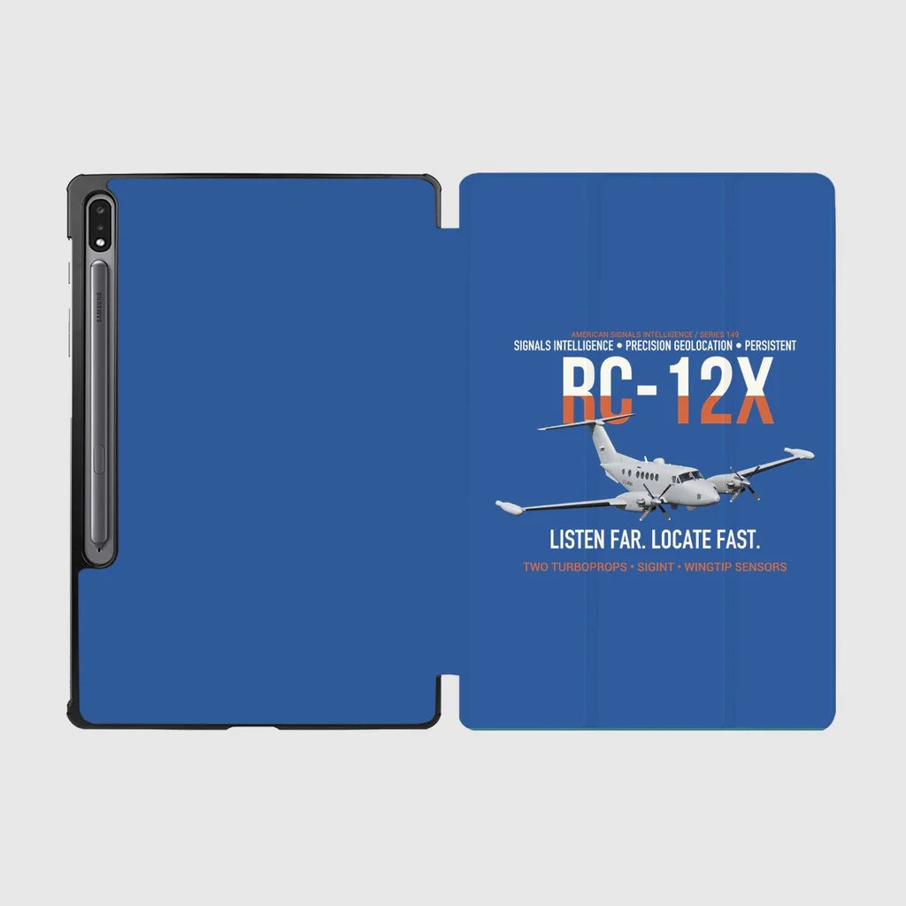 RC-12X Guardrail Signals From Above design on blue samsung tablet tablet case