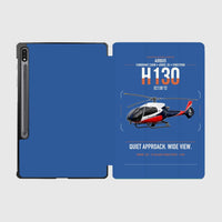 Thumbnail for Airbus H130 design on blue samsung tablet tablet case
