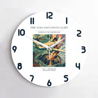 Thumbnail for VINTAGE G4206 - The Volcano Overflight - Designed Wall Clocks design on white no-frame